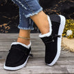 Faux Fur Lined Slip-Ons  Style Ratio