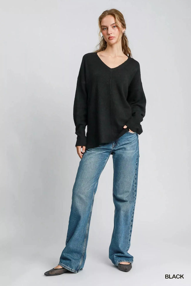Umgee Wool Blended Pullover Sweater  Style Ratio