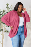Basic Bae Full Size Ribbed Cocoon Cardigan  Style Ratio