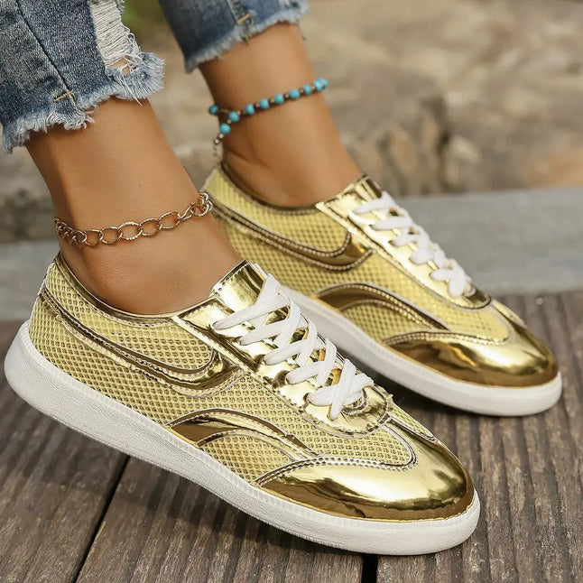 Mesh Lace Up Sneakers  Style Ratio