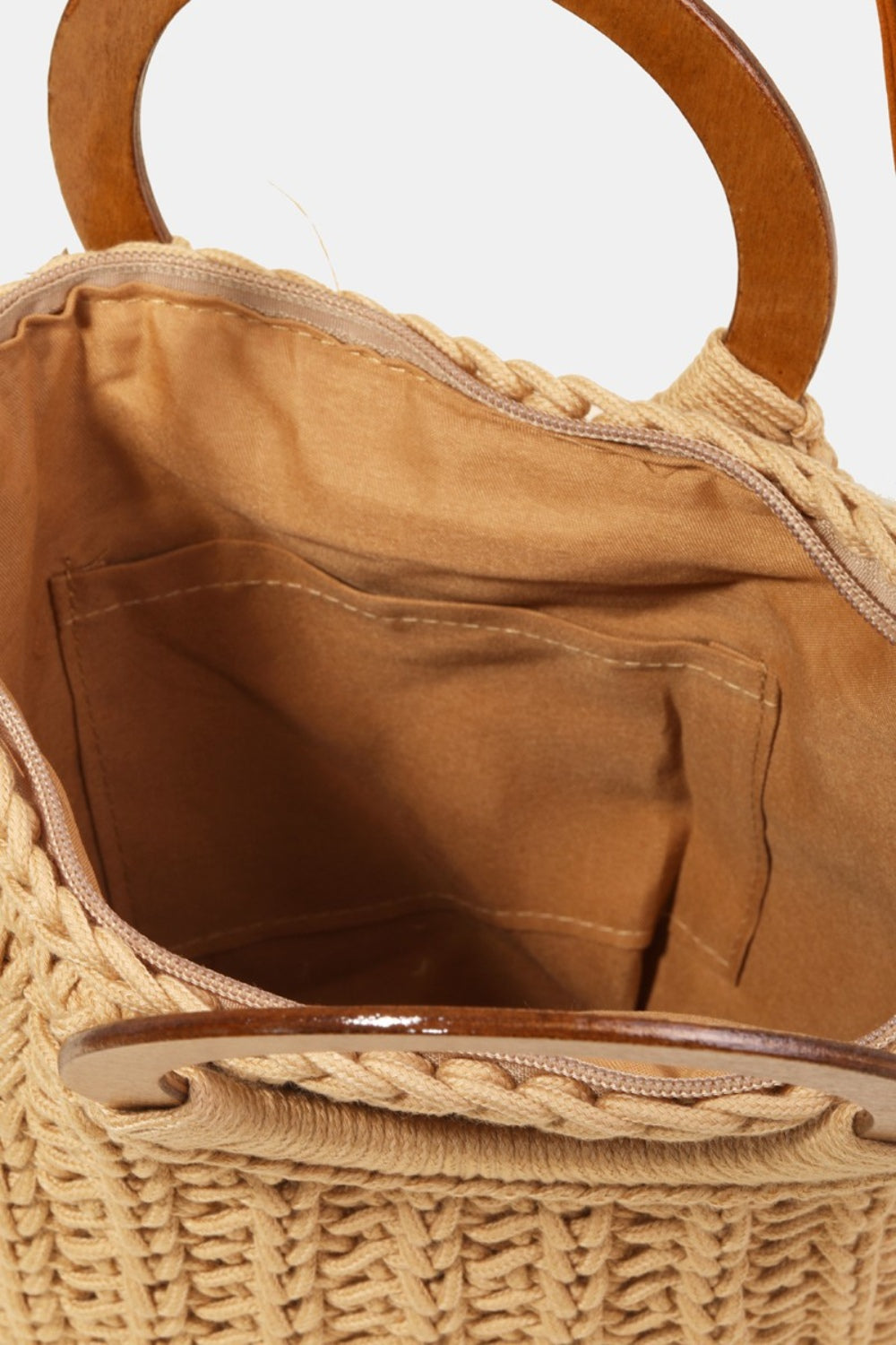 Knit Convertible Tote Bag with Tassel