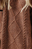 Cable-Knit Round Neck Sweater Dress  Style Ratio