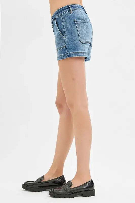 RISEN Low Rise Patched Pocket Shorts  Style Ratio