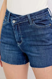 Judy Blue High Waist Criss-Cross Waistband Denim Shorts  Style Ratio