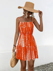 Ruffle Hem Printed Mini Cami Dress  Style Ratio