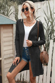 Button Down Long Sleeve Longline Cardigan  Style Ratio