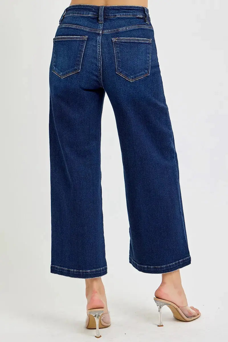 RISEN High Rise Crop Wide Jeans  Style Ratio