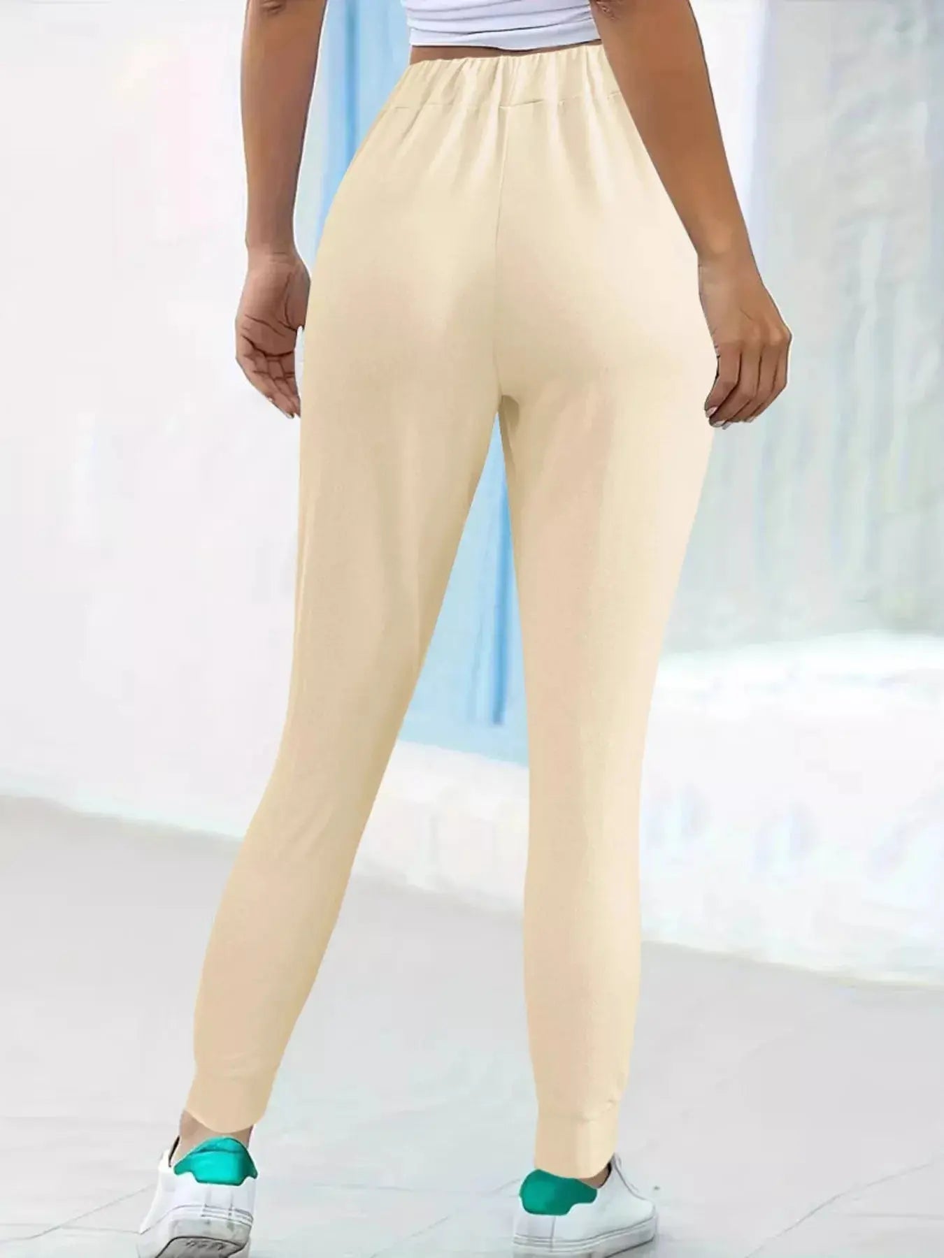 Comfortable Elastic Waist Casual Pants  Style Ratio