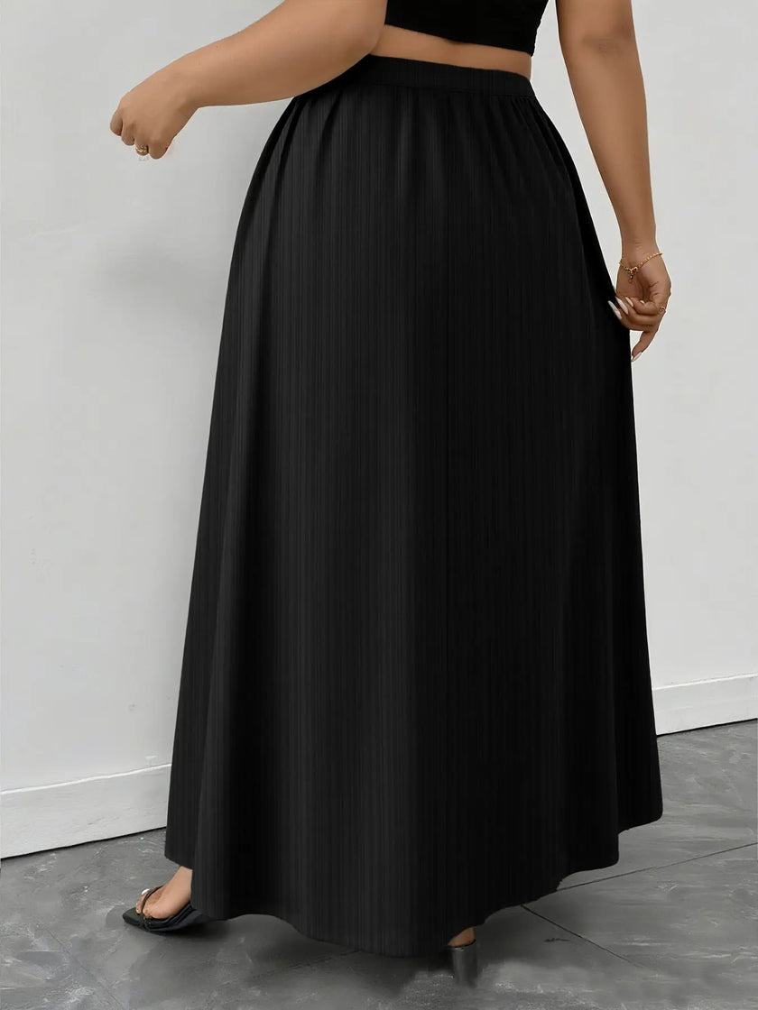 Maxi Skirt with Pockets Plus Size  Style Ratio