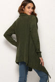 Angel Wings One-Button Tassel Tie Asymmetrical Hem Cardigan  Style Ratio