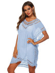 Bohemian Crochet Trim Beach Cover Up  Style Ratio