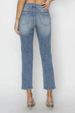 RISEN Full Size High Waist Distressed Cropped Jeans  Style Ratio
