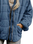 Quilted Zip Up Outerwear  Style Ratio