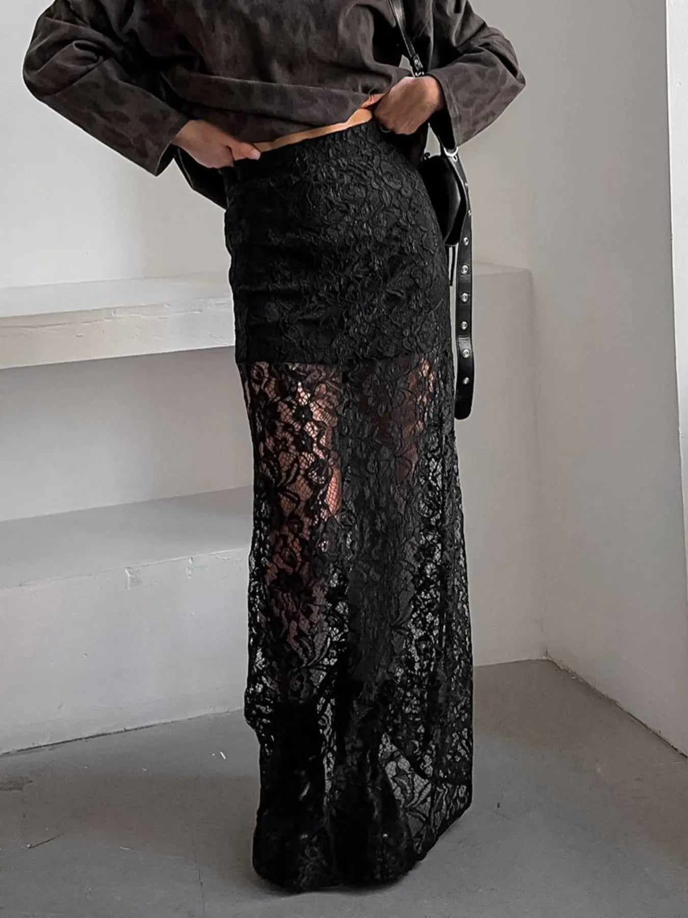 Lace Maxi Skirt  Style Ratio