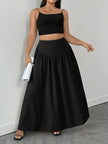Maxi Skirt with Pockets Plus Size  Style Ratio