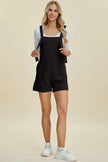 Double Take Full Size Texture Sleeveless Romper  Style Ratio