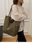 Leopard Print Casual Tote Bag  Style Ratio