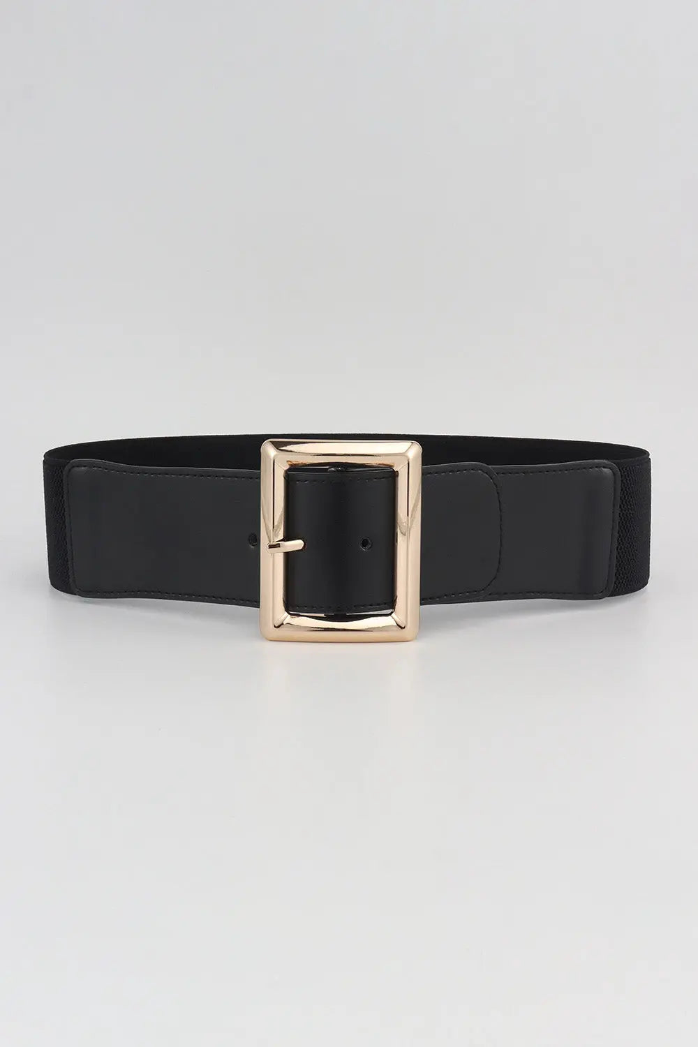 Rectangle Buckle Elastic Wide Belt  Style Ratio
