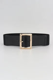 Rectangle Buckle Elastic Wide Belt  Style Ratio