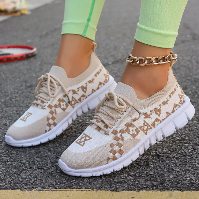 Breathable Mesh Lace Up Sneakers  Style Ratio