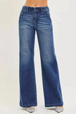 RISEN High Rise Wide Leg Slanted Pocket Jeans  Style Ratio