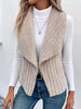 Cozy Fleece Open Front Vest  Style Ratio