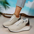 Lace Up Wedge Sneakers  Style Ratio