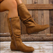 Round Toe Side Zip Boots  Style Ratio