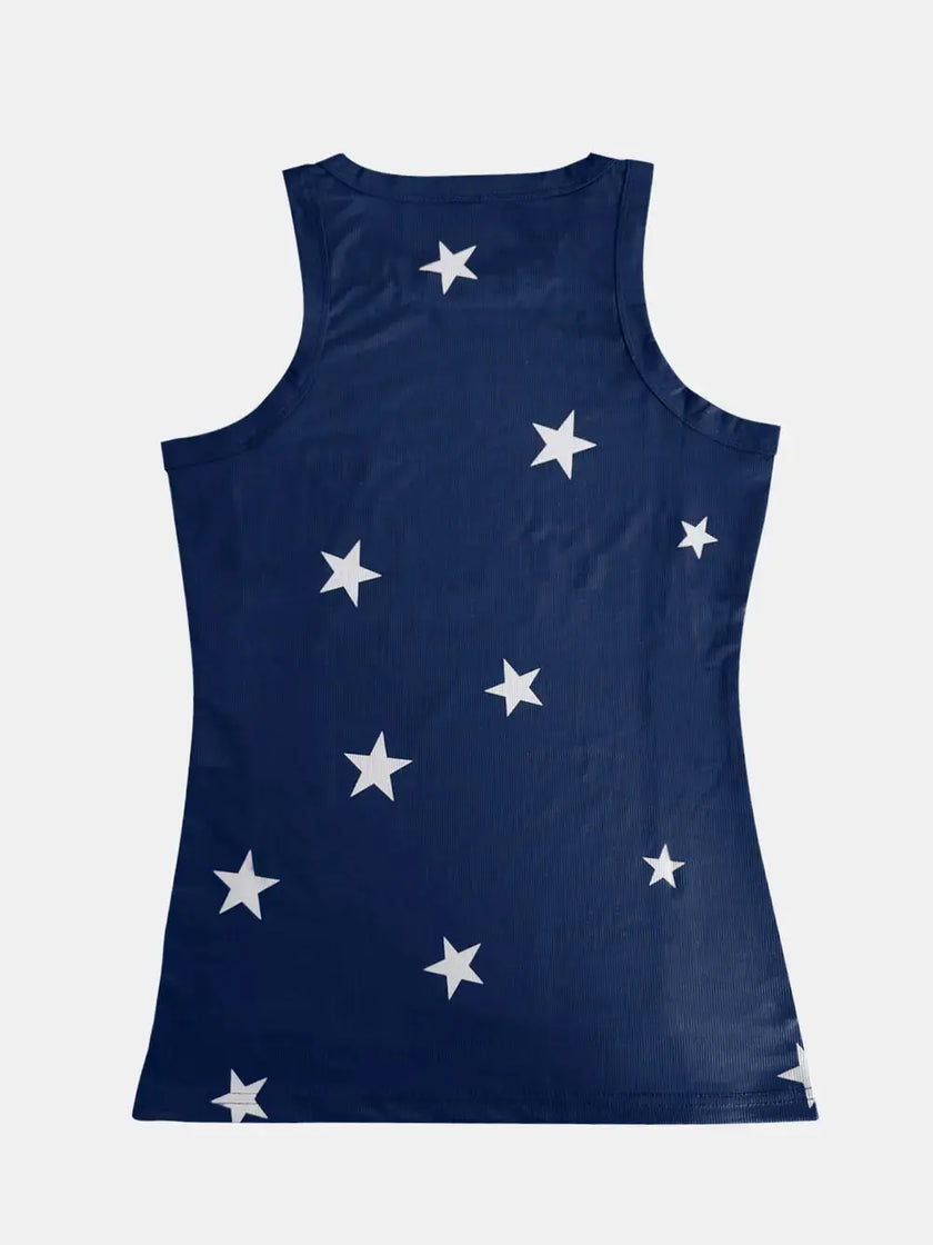 Full Size Star Round Neck Tank  Style Ratio
