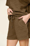 Double Take Short Sleeve Shirt and Drawstring Shorts Set  Style Ratio