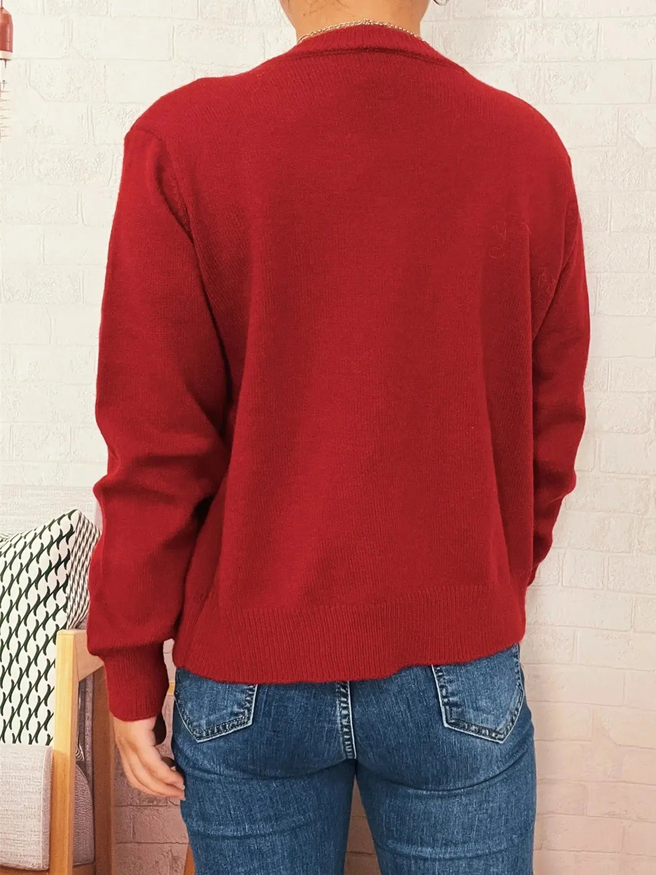 Button Up Long Sleeve Cardigan  Style Ratio