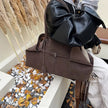 Elegant Suede Tote Handbag  Style Ratio