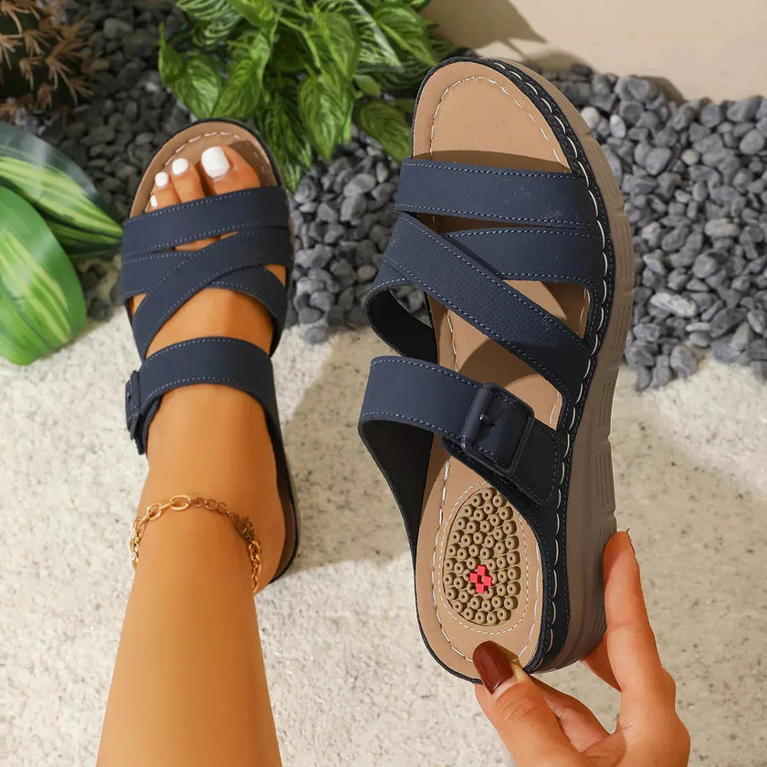 Open Toe Wedge Sandals  Style Ratio