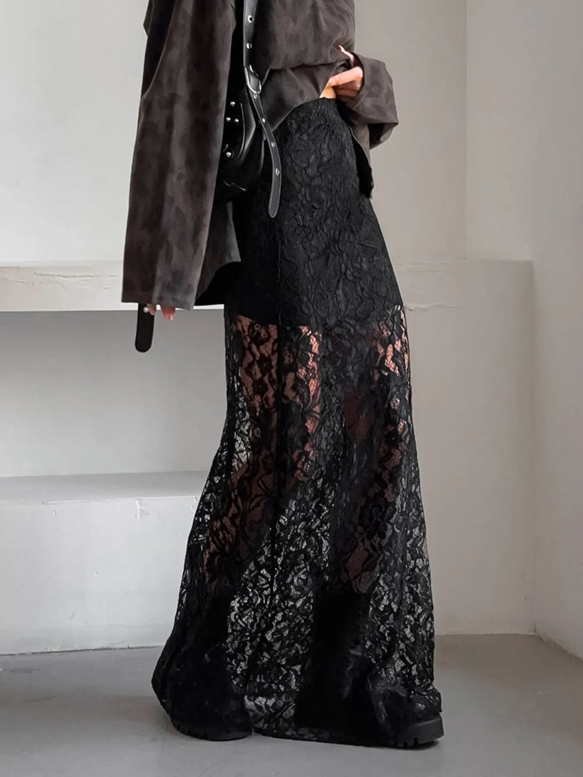 Lace Maxi Skirt  Style Ratio