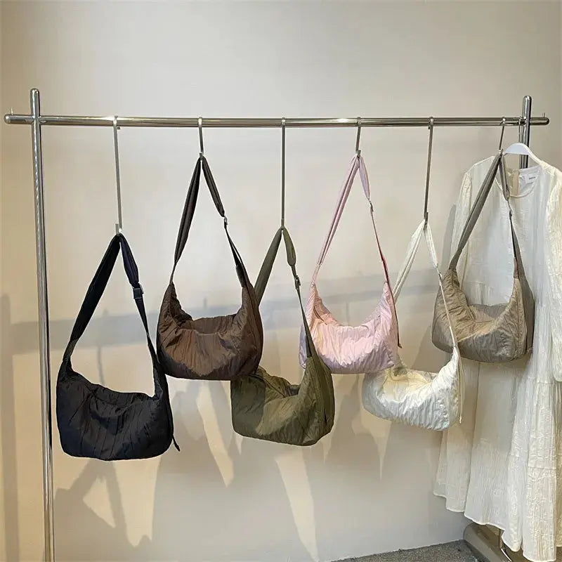 Pleated Dumpling Crossbody Bag  Style Ratio