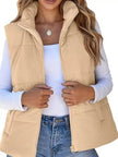 Corduroy Zip Up Vest Coat  Style Ratio