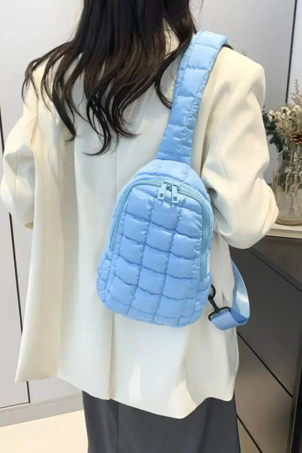 Quilted Nylon Crossbody Bag  Style Ratio