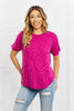 Bombom Animal Textured Blouse  Style Ratio