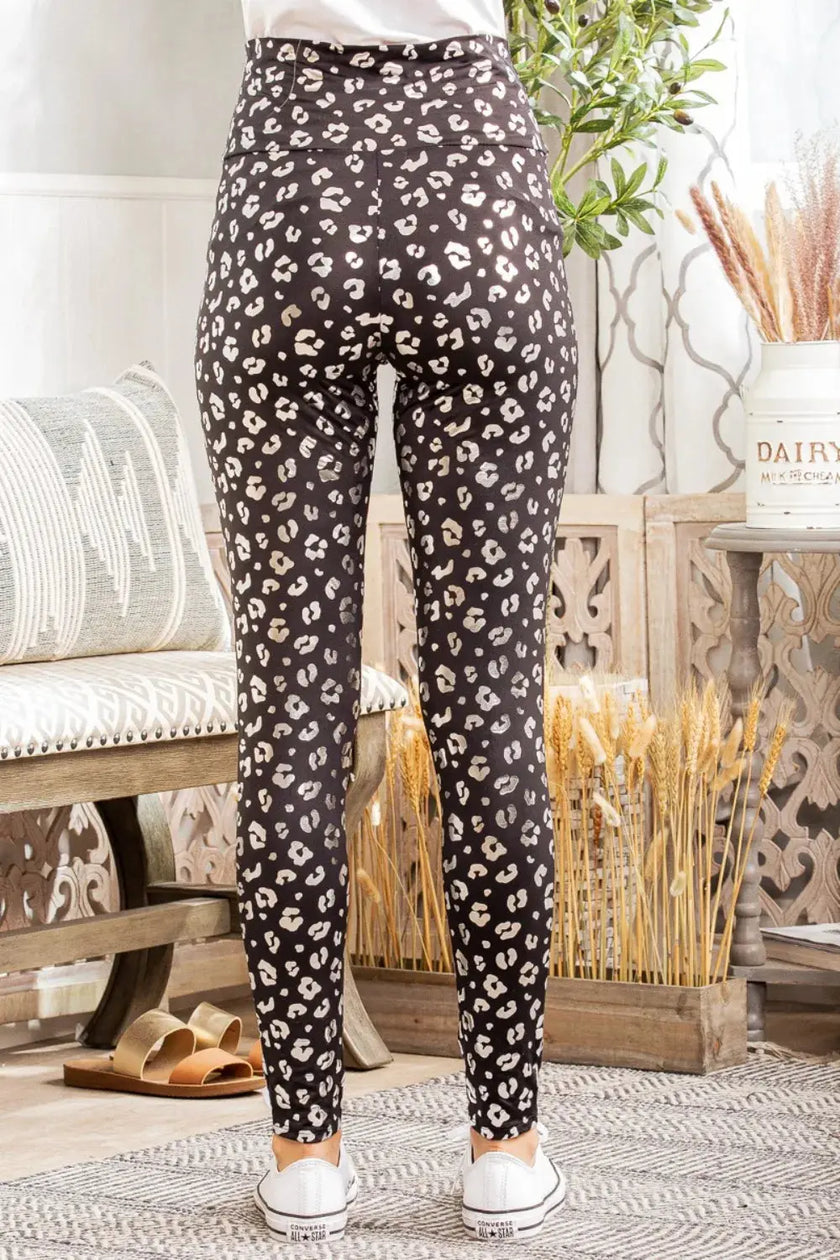 Heimish Full Size Leopard High Waist Leggings  Style Ratio