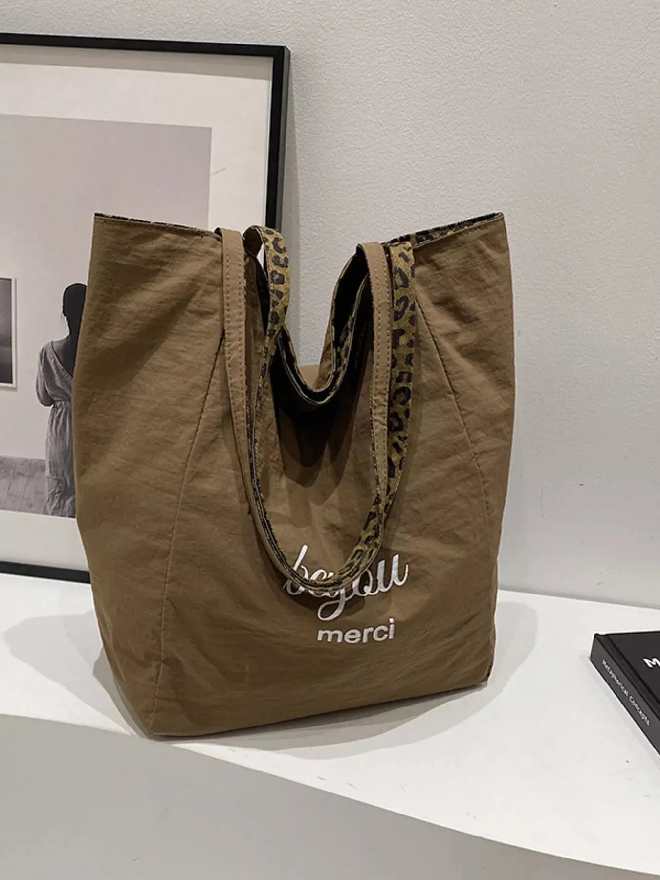 Leopard Print Casual Tote Bag  Style Ratio