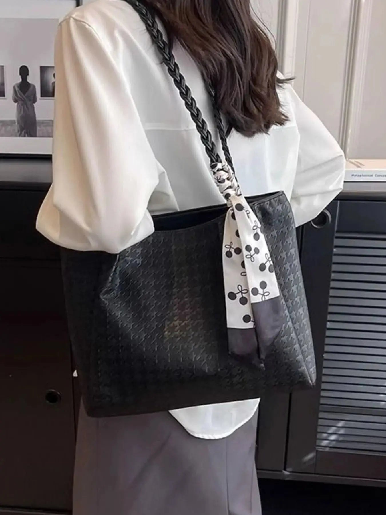 Braided Handle Tote Bag  Style Ratio