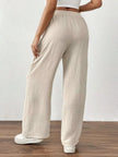 Casual Drawstring Wide Leg Pants  Style Ratio