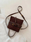 Suede Buckle Decor Crossbody Bag  Style Ratio