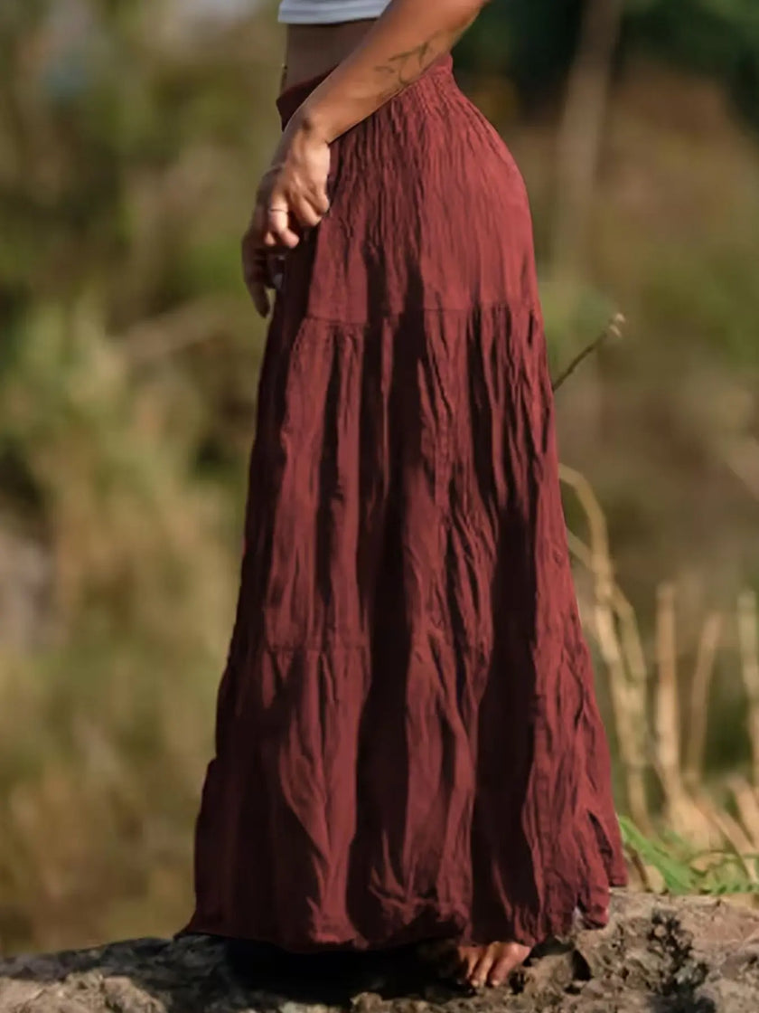 Tiered Maxi Skirt  Style Ratio