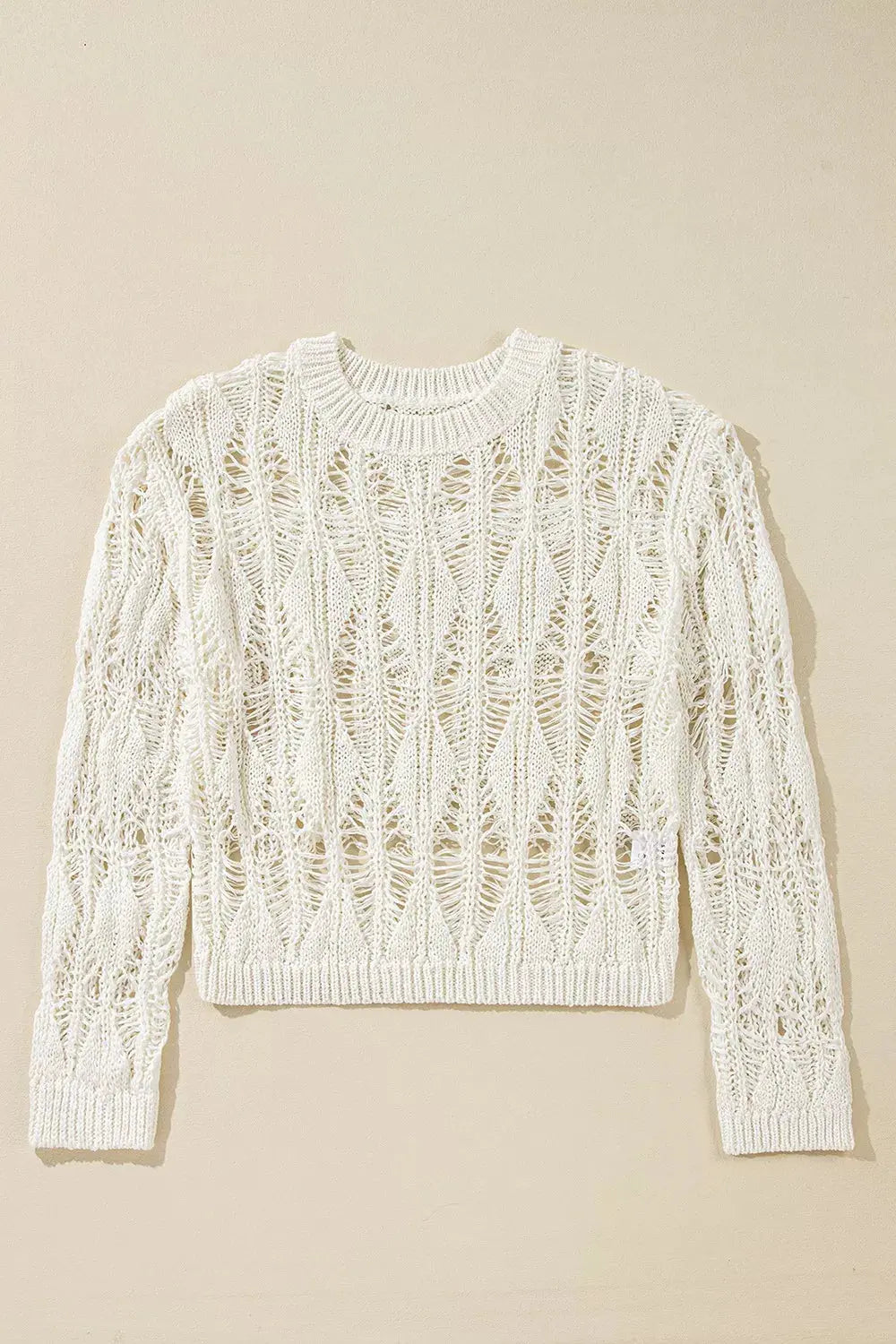 Hollow Out Long Sleeve Sweater  Style Ratio