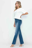 bytos Full Size Distressed High Rise Jeans with Pockets  Style Ratio