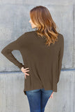 Basic Bae Full Size Open Front Long Sleeve Cardigan  Style Ratio