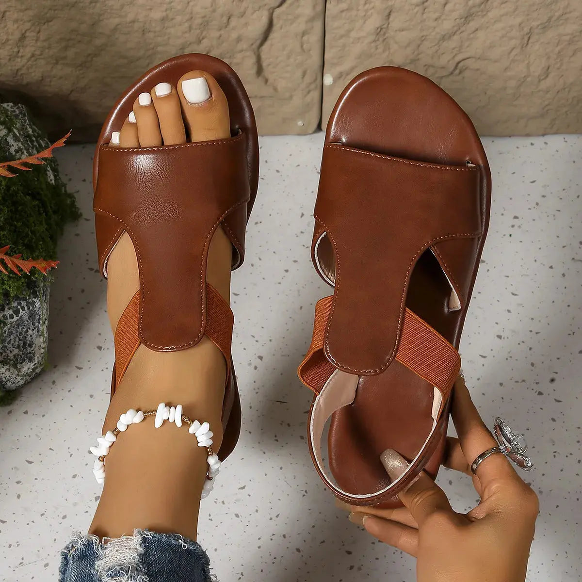 Open Toe Flats Sandals  Style Ratio