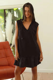 BiBi Ruffled French Terry Hooded Dress  Style Ratio