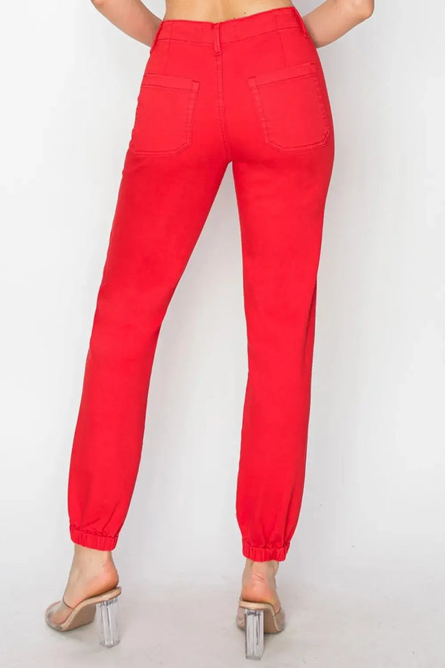 RISEN Full Size High Waisted Jogger Jeans  Style Ratio